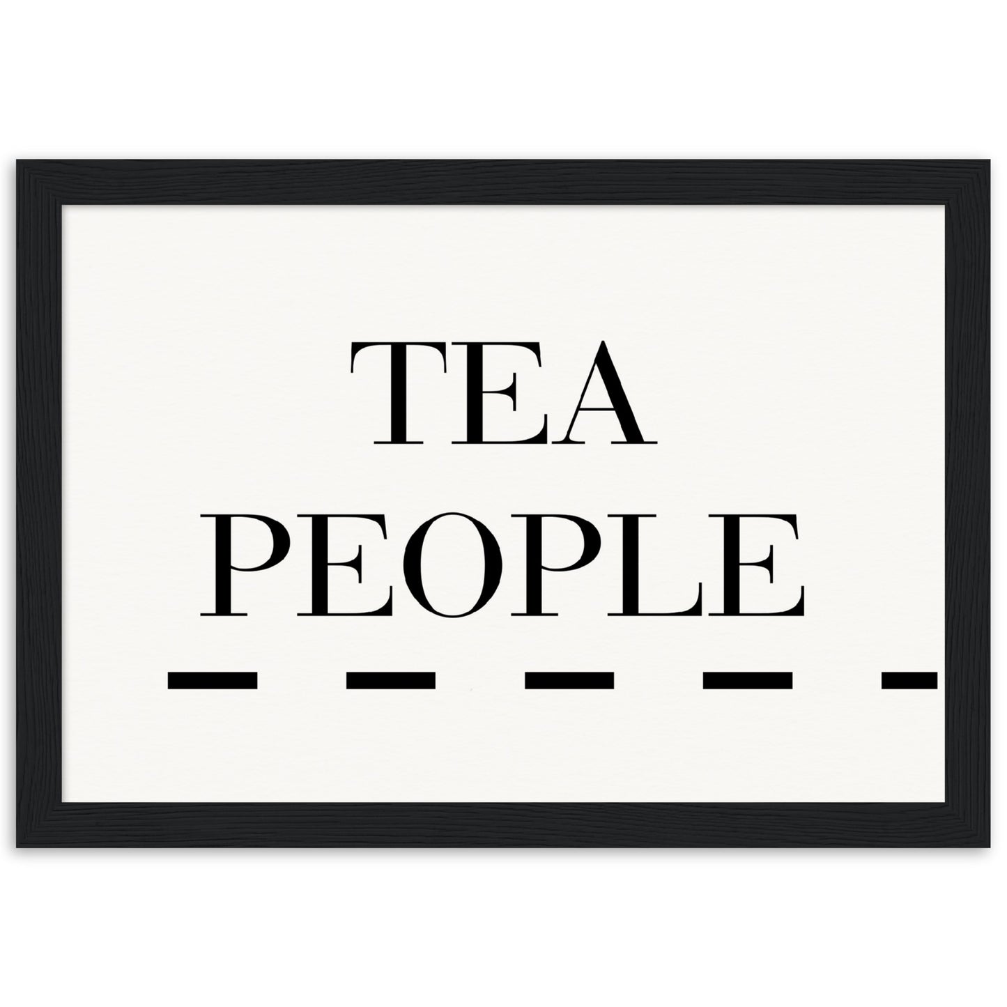 Tea People - Wooden Framed Poster