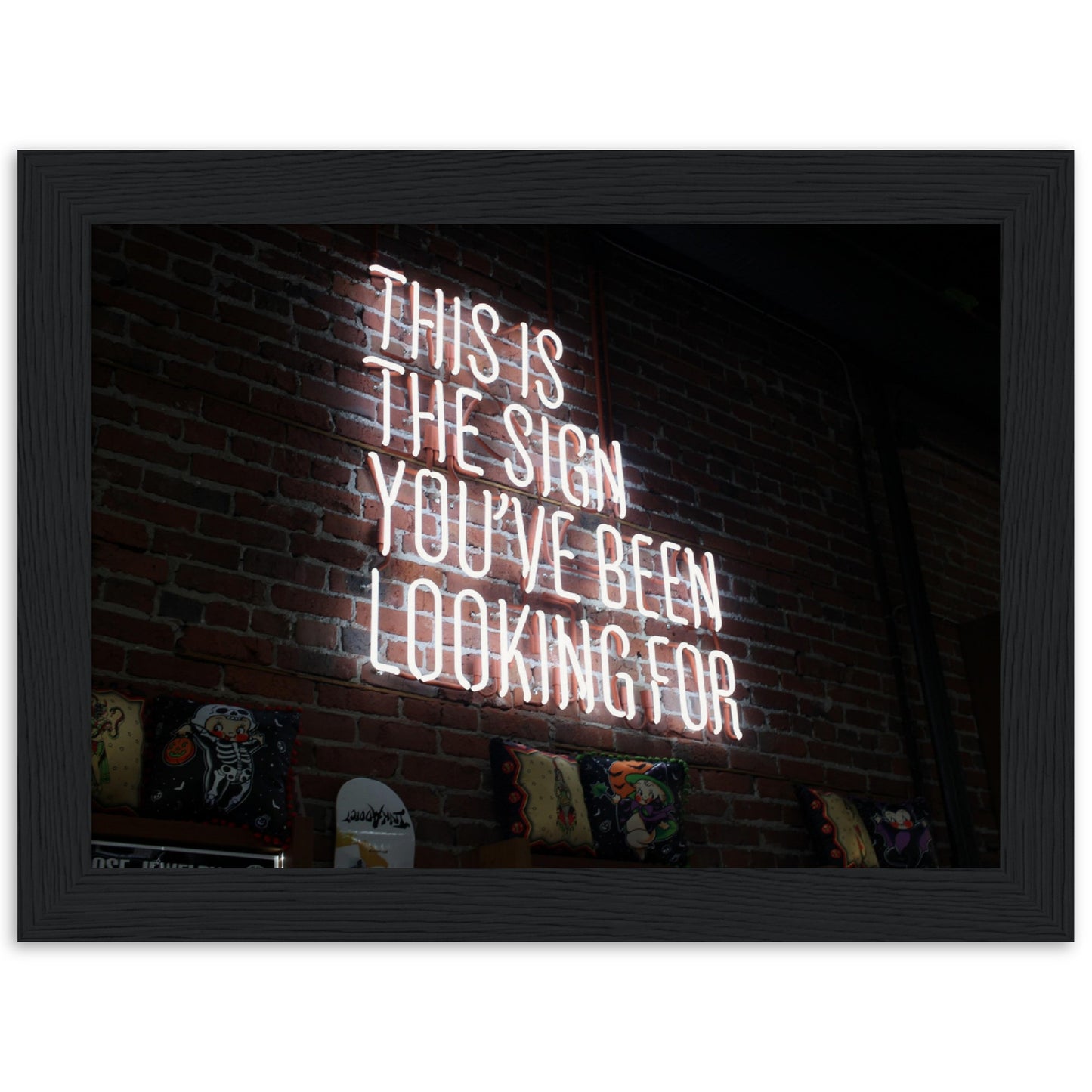 This Is The Sign -  Wooden Framed Poster