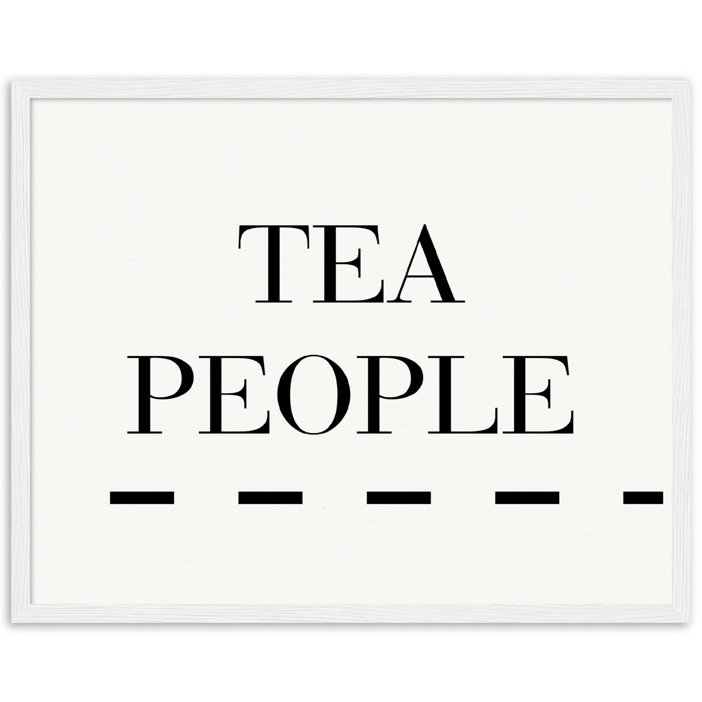 Tea People - Wooden Framed Poster