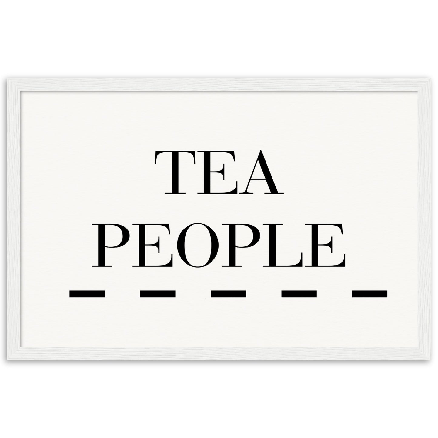 Tea People - Wooden Framed Poster