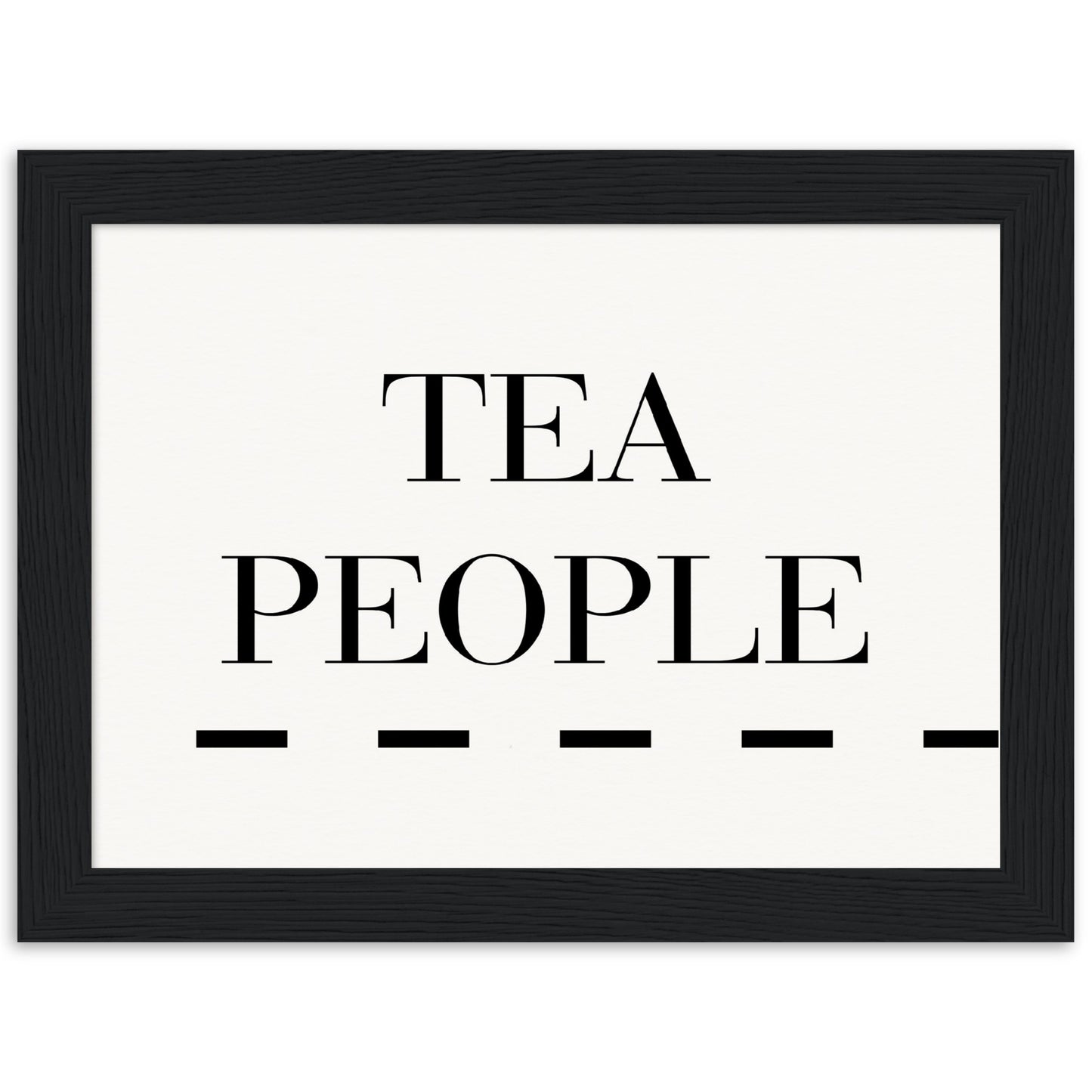 Tea People - Wooden Framed Poster