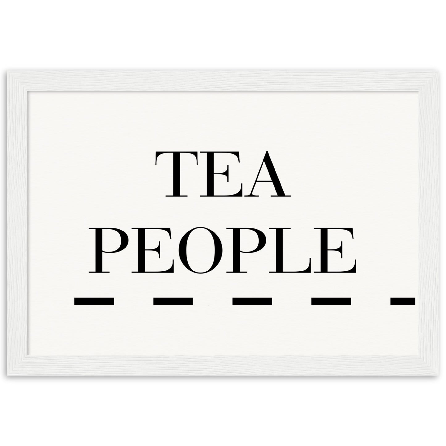 Tea People - Wooden Framed Poster