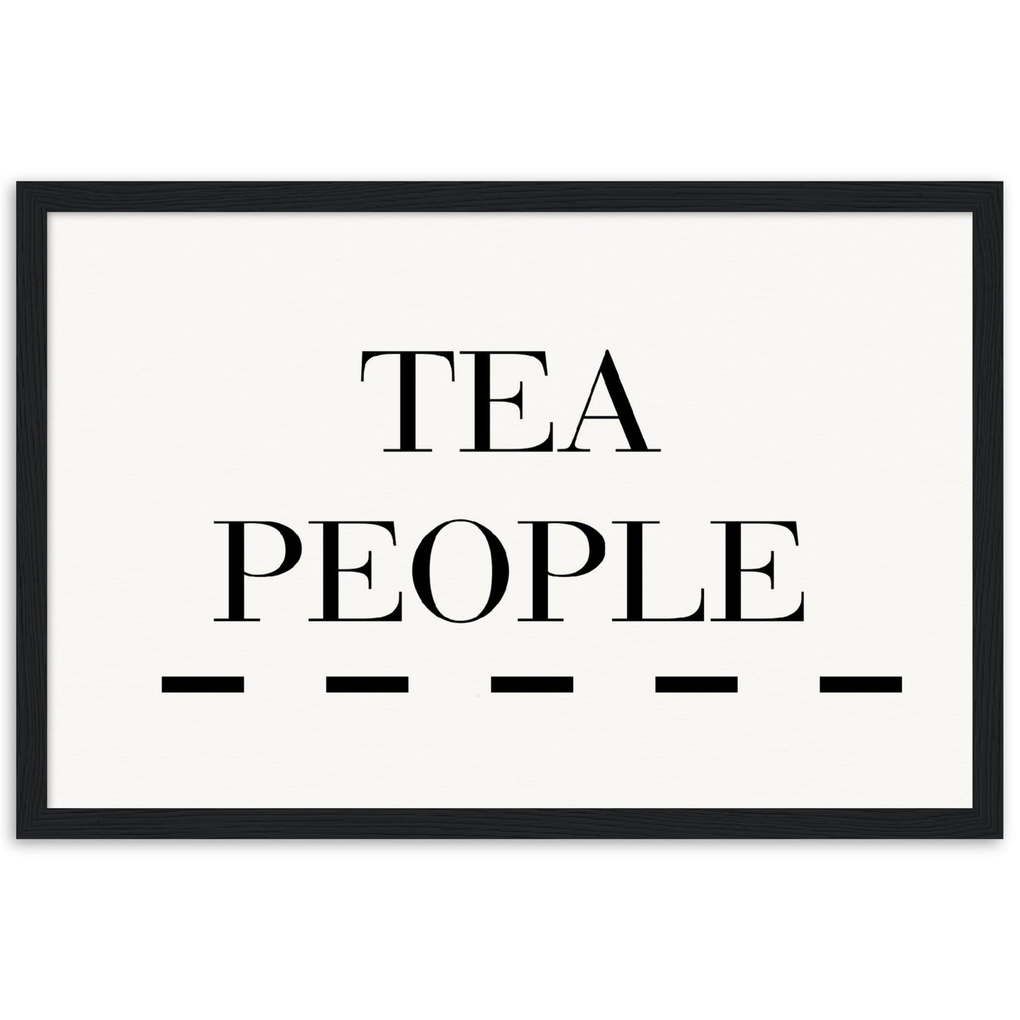 Tea People - Wooden Framed Poster