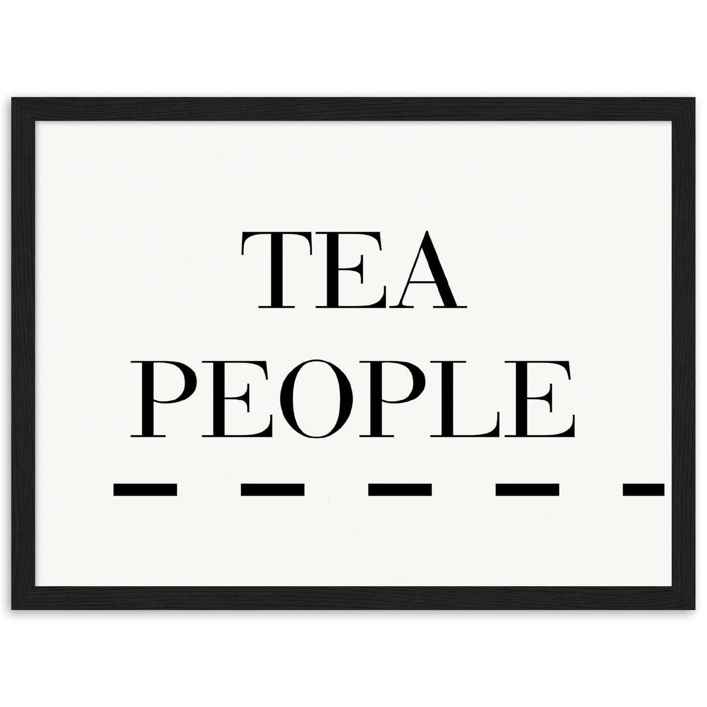 Tea People - Wooden Framed Poster