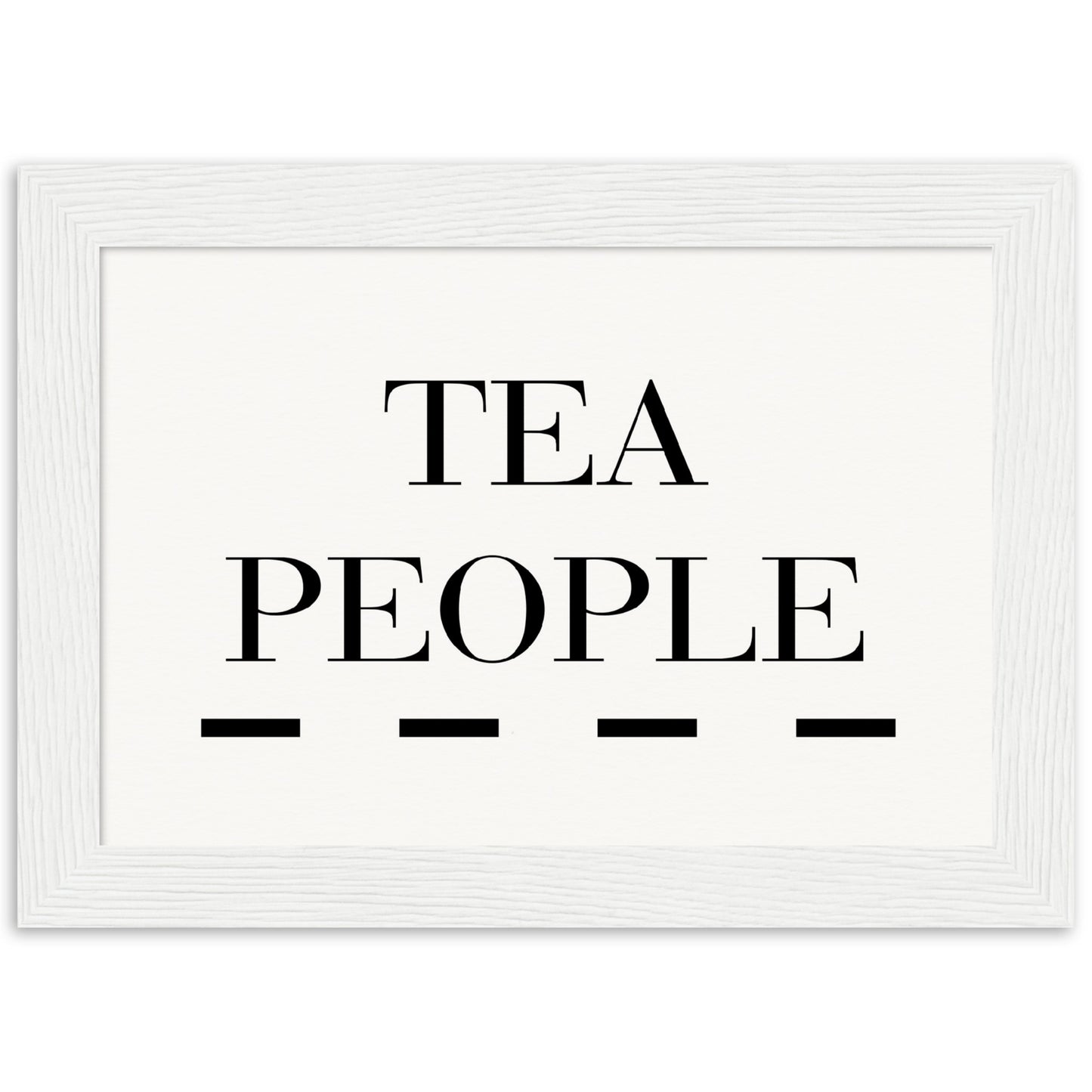 Tea People - Wooden Framed Poster