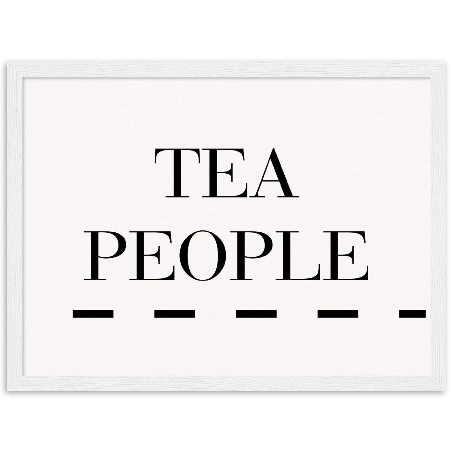 Tea People - Wooden Framed Poster