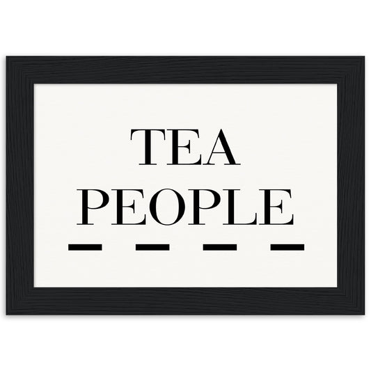 Tea People - Wooden Framed Poster