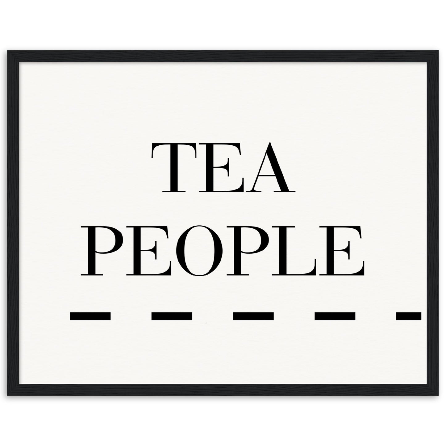 Tea People - Wooden Framed Poster