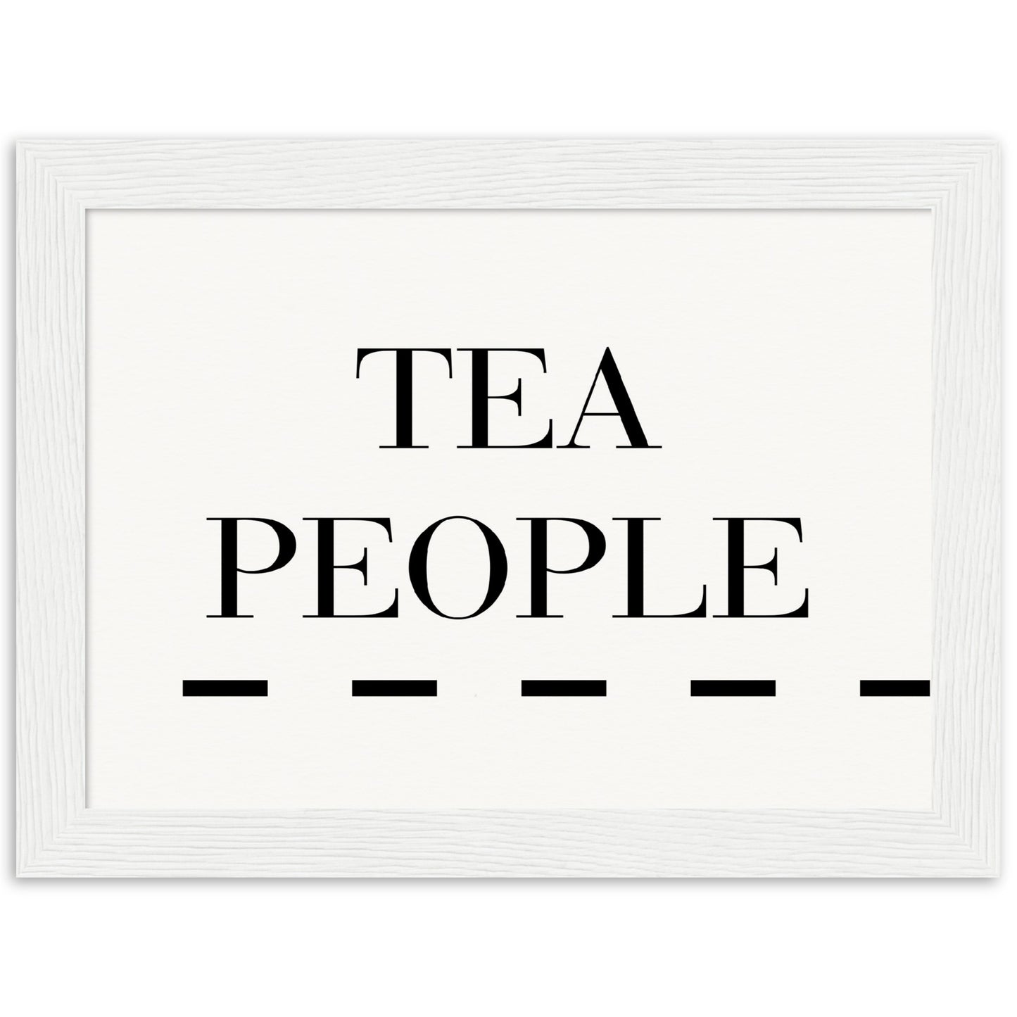 Tea People - Wooden Framed Poster