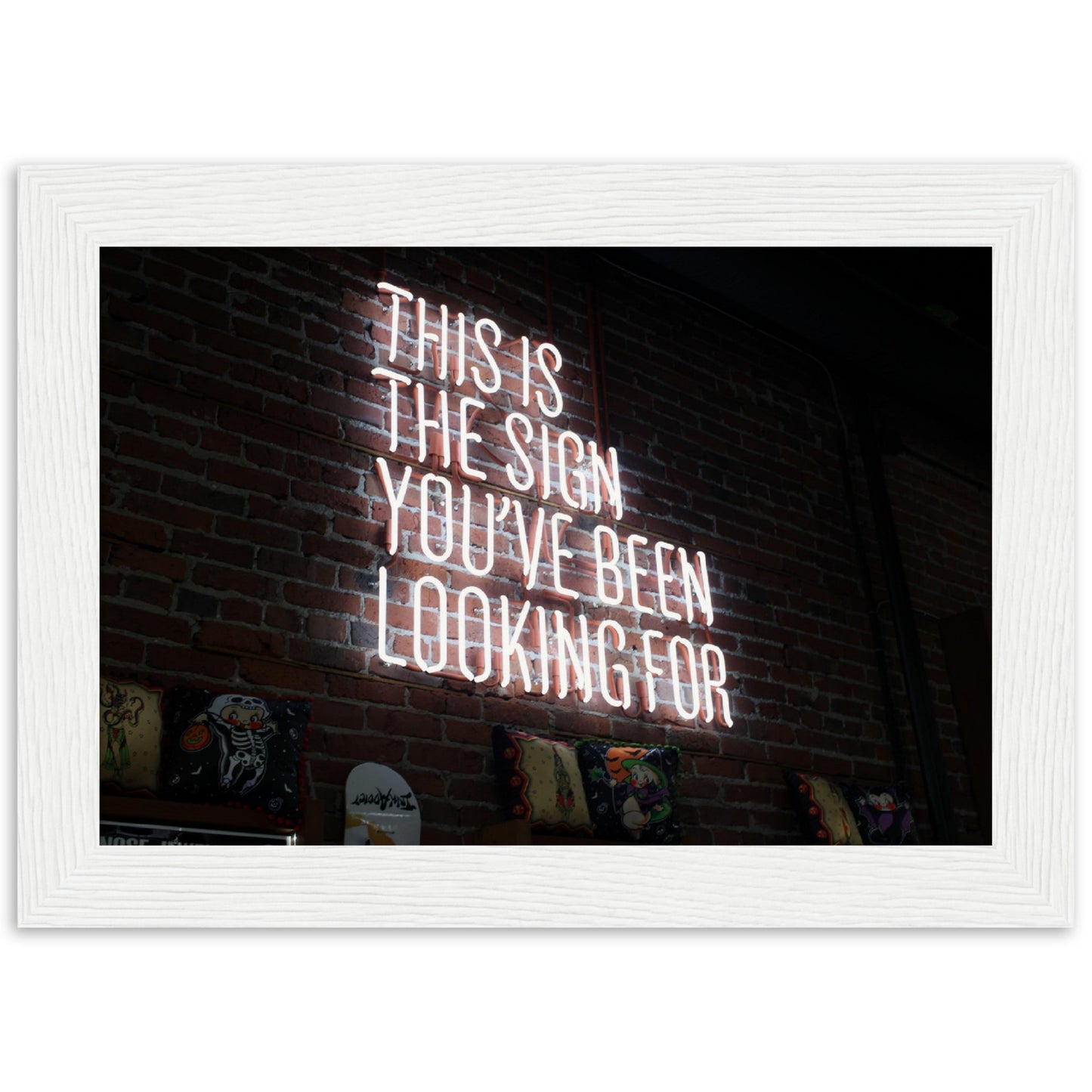 This Is The Sign -  Wooden Framed Poster