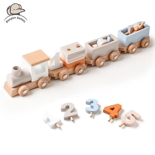 Wooden Train Toy  - Montessori Toys