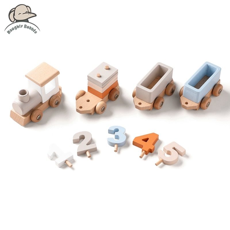 Wooden Train Toy  - Montessori Toys