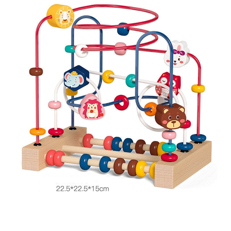 Baby Montessori Wooden Wire Maze Toy