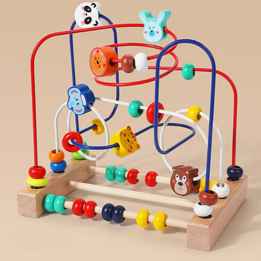 Baby Montessori Wooden Wire Maze Toy